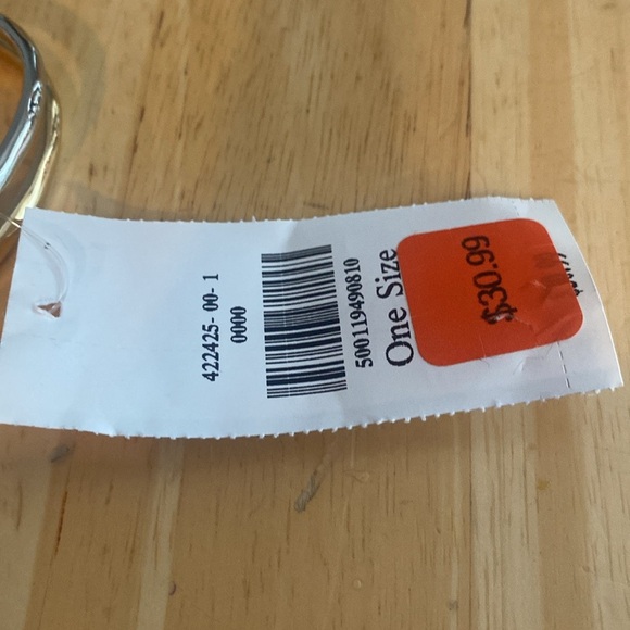 Banana Republic two tone silver and gold open cuff bracelet. NWT 2.5 in wide - Picture 3 of 5